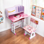 Set birou cu scaunel Glamvers BEAUTY Pink - imagine 5