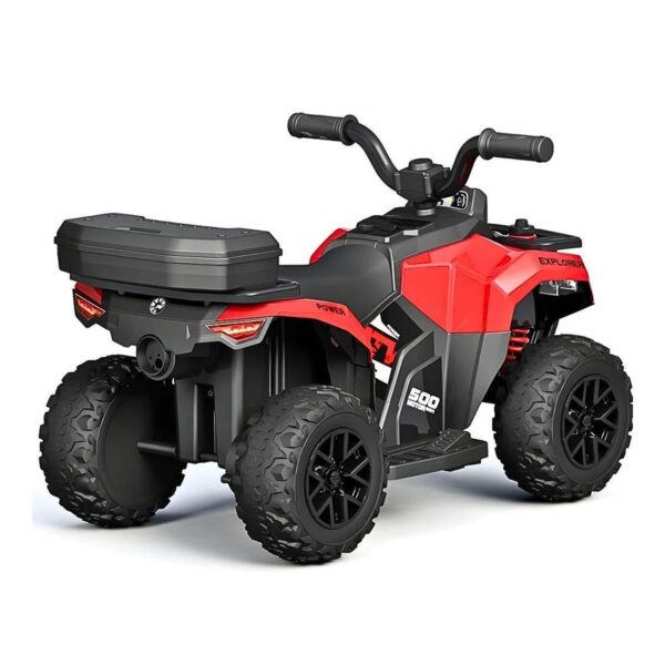 Mini ATV cu acumulator pentru copii 18-36 luni, ATV RACER 155 Red - imagine 2