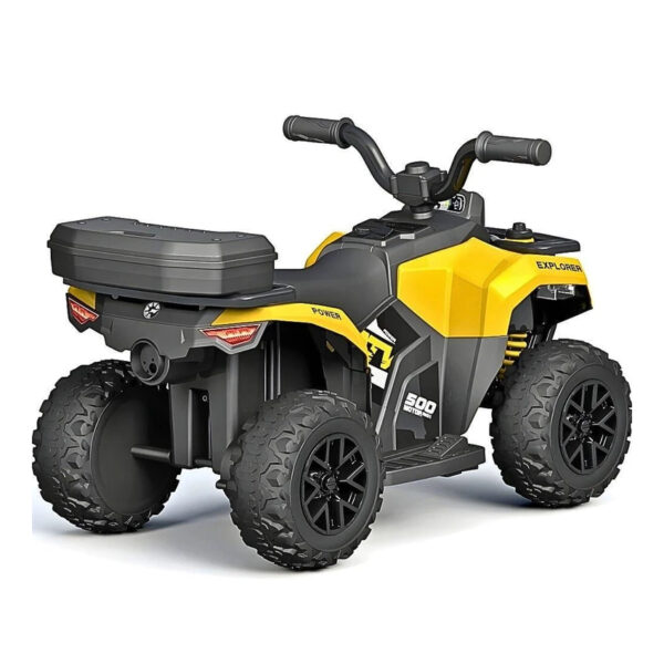 Mini ATV cu acumulator pentru copii 18-36 luni, ATV RACER 155 Yellow - imagine 3