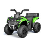 Mini ATV cu acumulator pentru copii 18-36 luni, ATV RACER 155 Green