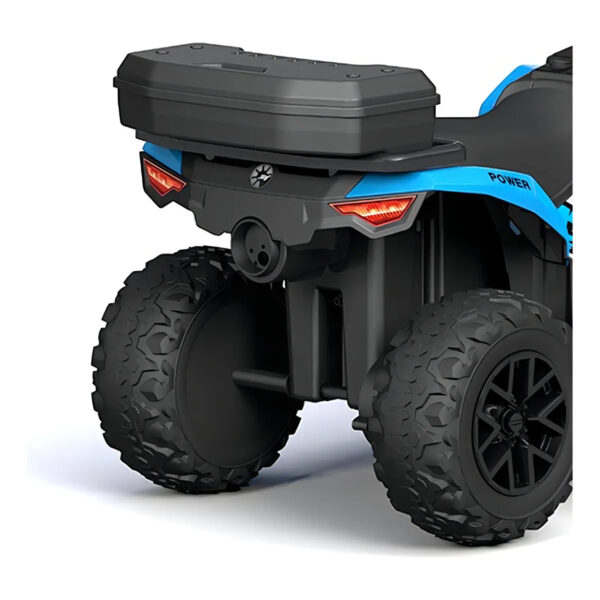 Mini ATV cu acumulator pentru copii 18-36 luni, ATV RACER 155 Blue - imagine 2