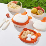 Set vesela CRAB pentru copii, din silicon - imagine 5