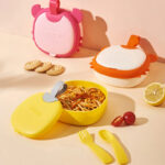 Set vesela CRAB pentru copii, din silicon - imagine 6