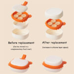 Set vesela CRAB pentru copii, din silicon - imagine 3