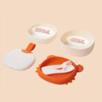 Set vesela CRAB pentru copii, din silicon - imagine 4