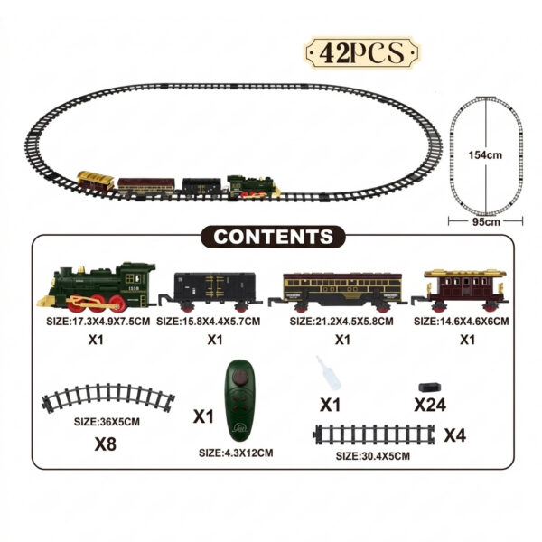Calea ferata co telecomanda CLASSIC TRAIN - imagine 2