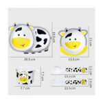 Set vesela pentru copii din bambus, 5 buc - imagine 3