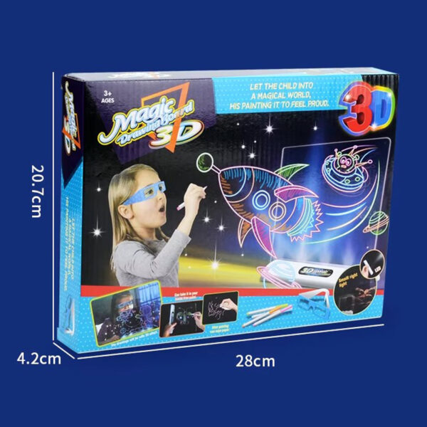 3D доска для рисования Magic Drawing Board с 3D очками — изображение 10