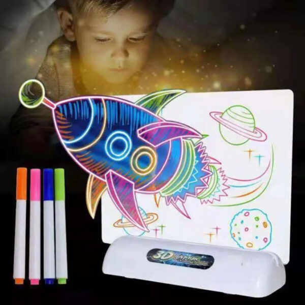 3D доска для рисования Magic Drawing Board с 3D очками — изображение 3