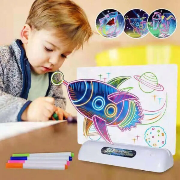 3D доска для рисования Magic Drawing Board с 3D очками — изображение 4