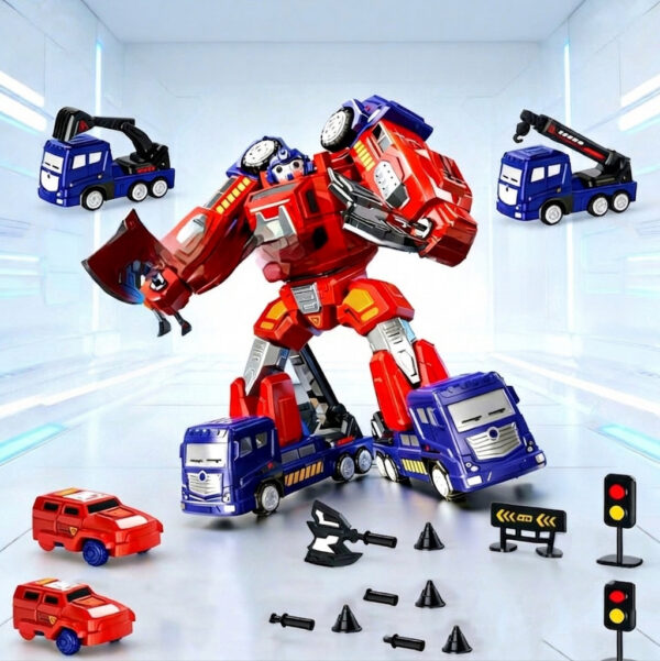 Constructor magnetic transformator 8 în 1 pentru copii - imagine 2