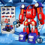 Constructor magnetic transformator 8 în 1 pentru copii - imagine 4