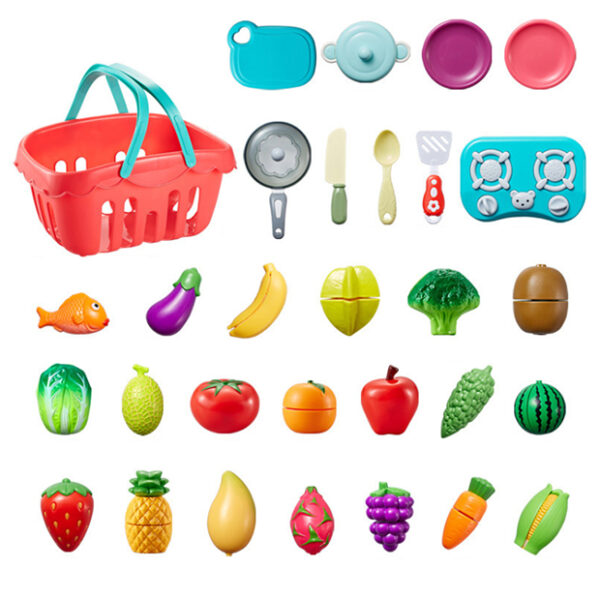 Set legume si fructe pentru copii, 30 elem. - imagine 3