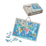 Puzzle Magnetic Mega Creative Harta Lumii, 168 elem.