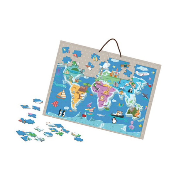 Puzzle Magnetic Mega Creative Harta Lumii, 168 elem. - imagine 2