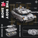 Constructor JIESTAR Tanc LEOPARD 2A7, 1498 elem. - imagine 4