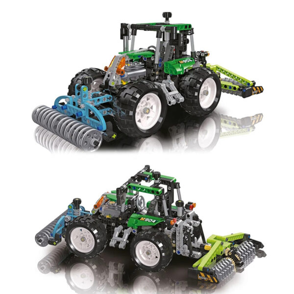 Конструктор JIESTAR Building Blocks Трактор с граблями, 565 деталей. — изображение 2