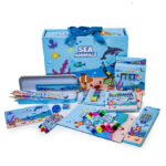 Set rechizite scolare pentru copii SEA ANIMALS