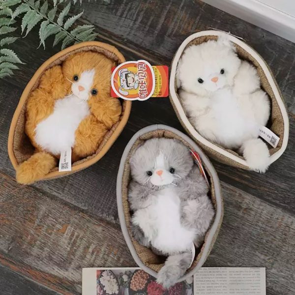 Мягкая игрушка КОТИК в корзинке, 22см, в ассортим. — изображение 6