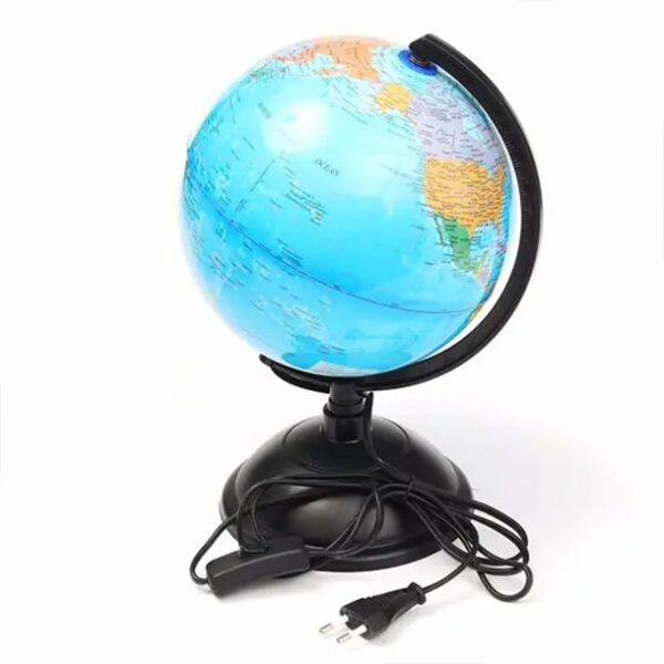 Glob geografic iluminat, diametru 20 cm - imagine 2
