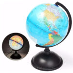 Glob geografic iluminat, diametru 20 cm