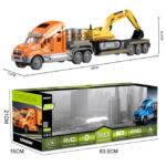 Camion RC CRAZON cu remorcă și excavator - imagine 2