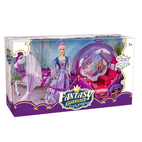 Игровой набор "Карета с лошадкой и куклой" — изображение 3