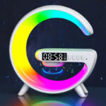 Умная колонка RGB, ночник с часами и будильником, зарядка для телефона