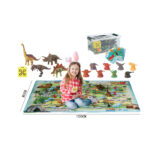 Игровой коврик-напольная игра с динозавриками