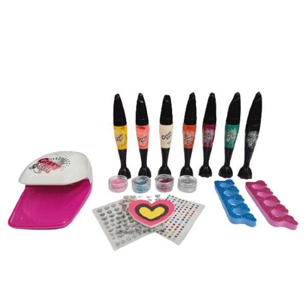 Set cmanichiura cu lampa Nail Art Pens - imagine 2