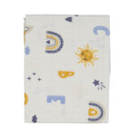 Scutec pled de vară, muslin, mar. 80x90 cm
