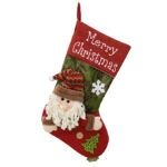 Новогодний Рождественский носок для подарков Merry Christmas