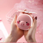 Mini Ventilator cu Oglinda LED PIGGY - imagine 3