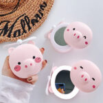 Mini Ventilator cu Oglinda LED PIGGY - imagine 5