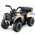 Mini ATV cu acumulator pentru copii 18-36 luni, ATV RACER PLUS Brown