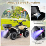Mini ATV cu acumulator pentru copii 18-36 luni, ATV RACER PLUS Brown - imagine 5