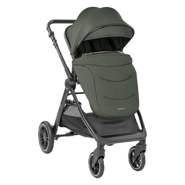 Carucior 3-in-1 Kikkaboo AVA Army Green - imagine 9