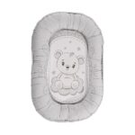 Baby Nest, 92 x 58 cm Lorelli LITTLE BEAR PINK GREY
