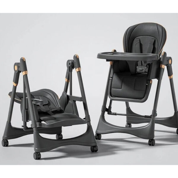 Scaun-balansoar 2in1 Glamvers FEBO Black - imagine 2