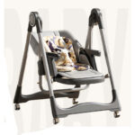 Scaun de masa 2în1 Glamvers MARLEN Dark Grey - imagine 2