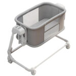 Patuc Co-Sleeper 2in1 electronic Ining Baby Dark Grey - imagine 4