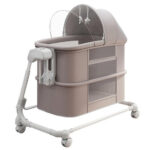 Patuc Co-Sleeper 2in1 electronic Ining Baby Khaki