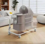 Patuc Co-Sleeper 2in1 electronic Ining Baby Khaki - imagine 3