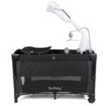 Pat pliant cu 2 nivele Glamvers AGATA Black