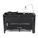 Кровать-манеж 2 уровня Glamvers OPAL Black