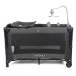 Кровать-манеж 2 уровня Glamvers OPAL Dark Grey