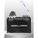 Кровать-манеж 2 уровня Glamvers BERYL Light Grey