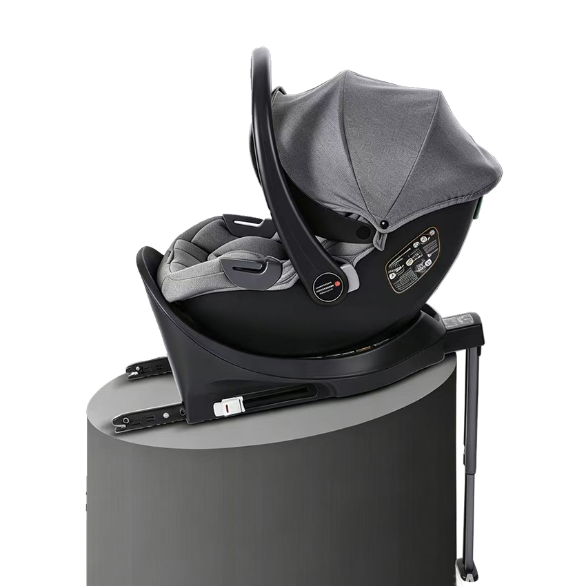 bb_sauto_lm408base_lgrey Автокресло 0-13 kg Glamvers GALAXY Light Grey + Base Isofix — изображение 1