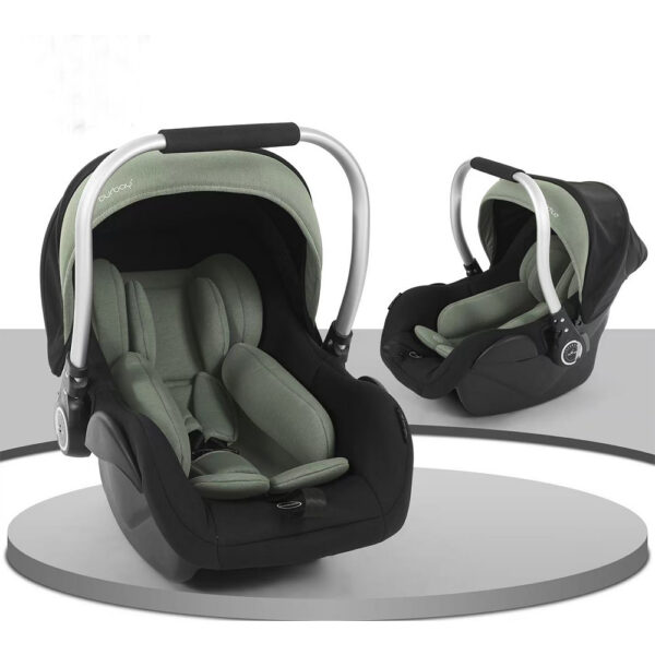 Scaun auto 0-13 kg Glamvers PERO Black/Green - imagine 2