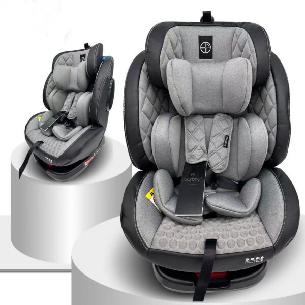 Scaun auto 0-36 kg Glamvers RAMIRO Isofix Light Grey - imagine 2